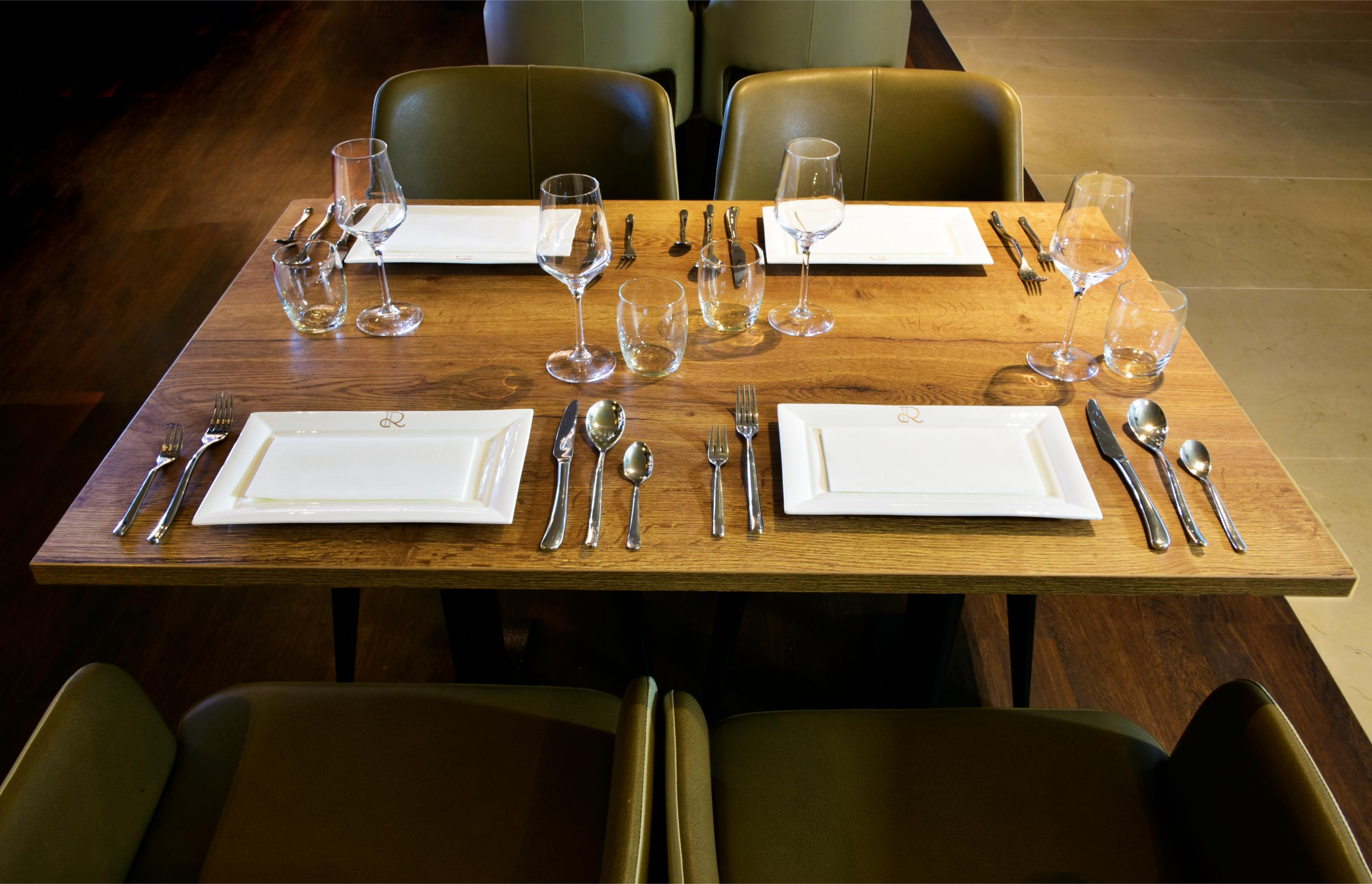 Riva Hotel gedekte tafel